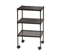 Chariot de rangement mobile à 3 niveaux, étagère de cuisine, support de four à micro-ondes, organiseur à roulettes utilitaire pour la maison