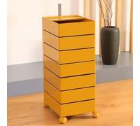 Chariot de rangement mobile multicouche, mini table basse de rangement, armoire rotative à 360 degrés, chariot cosmétique avec tiroirs, table de chevet enroulable, pour salon, chambre à coucher