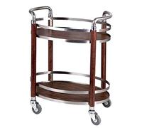 Chariot de rangement mobile polyvalent et durable pour thé, vin, dessert, idéal pour les hôtels et les services de restauration