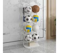 Chariot de Rangement Mobile pour équipements Sportifs, Support de Rangement pour Basket-Ball, casier à Ballons d'exercice en métal autoportant, école Maternelle