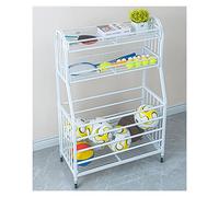 Chariot de Rangement Mobile pour équipements Sportifs, Support de Rangement pour Basket-Ball, casier à Ballons d'exercice en métal autoportant, école Maternelle