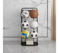 Chariot de Rangement Mobile pour équipements Sportifs, Support de Rangement pour Basket-Ball, casier à Ballons d'exercice en métal autoportant, école Maternelle