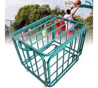 Chariot de rangement pour ballons de sport, casier à balles en métal verrouillable, organiseur de garage empilable, dimensions 90 x 70 x 70 cm