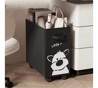 Chariot de rangement roulant sous le bureau - essentiel pour l'organisation mobile du bureau, excellent cadeau pour la fête des mères, la fête des pères, Thanksgiving et plus encore Chiot blanc,Chaton