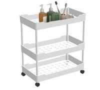 Chariot de rangement sur roues - chariot à rouler 3/4 de niveau | Organisateur de stockage des chariots de services publics. Organispateur multifonctionnel Place chariiot d'utilité pour la cuisine