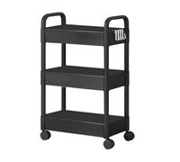 Chariot de rangement sur roulettes - Organiseur utilitaire à roulettes à 3 niveaux, chariot à étagères mobiles | Chariot roulant multifonction pour l'organisation de la maison, des collations, des