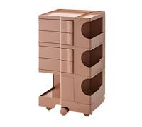 Chariot de rangement utilitaire multifonction - Tiroir rotatif à 360° en ABS durable pour collations et boissons pour salon et chambre à coucher 43,5 x 39 x 74,5 cm