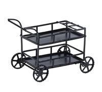 Chariot de Salle à Manger Miniature 1:12, Accessoires de Maison de poupée, Chariot de Cuisine Miniature en métal de Simulation pour Enfants