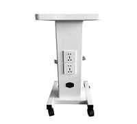 Chariot De Salon De Beauté 3 Niveaux, Chariot Roulant avec roulettes, Plateau D'Instruments De Beauté, Outil pour Accessoires De Spapour Salon Coiffure, Service Multifonction à roulettes (avec Prise)