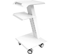 Chariot de salon, matériau durable, organisation efficace, BLANC
