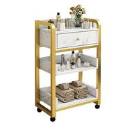 Chariot de salon multicolore avec tiroirs - Chariot de barbier mobile et armoire de rangement Beauty Nizer pour équipement de spa (taille : 80 x 44 x 34 cm)