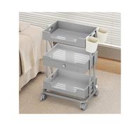 Chariot de salon Support de rangement for salon coiffure, petit chariot beauté, équipement et outils spécialisés for salons(Grigio)