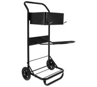 Chariot de selle panier Hippotonic Noir 69x43x102 cm