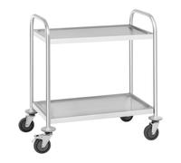 Chariot de service - 2 étagères - 150 kg max. | Royal Catering