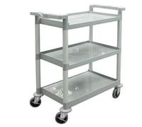 Hendi Chariot de service 3 étagères polypropylène 800x420x945 mm 4 roulettes (2 avec frein)