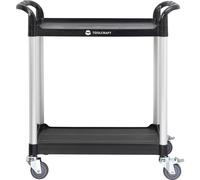 Chariot de service à 2 plates-formes TOOLCRAFT 1296213 Dimensions:(L x l x H)