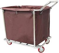 Chariot de service à linge avec poubelle amovible en tissu de bœuf - Chariot de tri et de recyclage - Chariot utilitaire polyvalent pour nizat et collecte efficaces