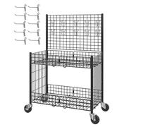 Chariot de service alimentaire avec capot, portable et concess n sur roulettes, support de vendeur extérieur pour hot-dogs, barbecues, festivals et événements