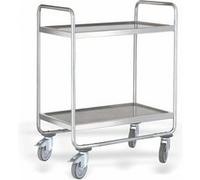 Chariot de Service Démontable 2 Niveaux L 810 à 910 mm - Pujadas - Inox910 mm