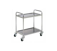 Chariot de Service Démontable 2 Niveaux L 930 mm - Pujadas - Inox