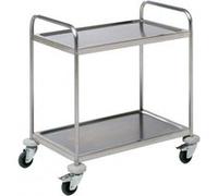 Chariot de Service Démontable 2 Niveaux L 930 mm - Pujadas - Inox