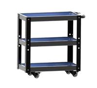 Chariot de Service d'outils GA avec poignées, Rack de Rangement à 3 Niveaux, adapté aux armoires de réparation Automobile des ateliers de réparation d'entrepôt GA (78,2 x 69,3 x 35 cm).