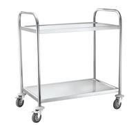Chariot de service en acier inoxydable à 2 niveaux jusqu'à 100 kg - Hendi 8