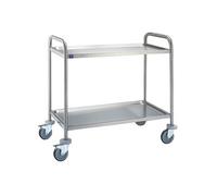 Chariot de Service En Inox Avec 2 Niveaux 780X430 mm Mastro