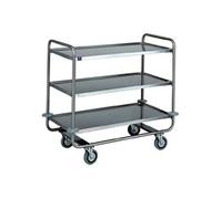 Chariot de Service En Inox Avec 3 Niveaux 1050X550 mm Mastro