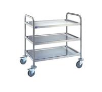Chariot de Service En Inox Avec 3 Niveaux 780X430 mm Mastro