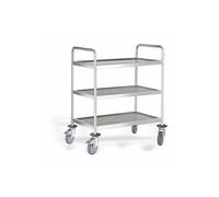 Chariot de Service Inox 3 Niveaux L 880 à 1080 mm - - Acier inoxydable1080 mm2501080