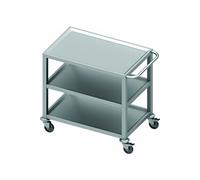 Chariot de Service Inox 3 Plateaux Profondeur 600