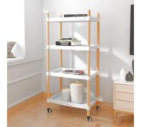 Chariot de service portable avec roues et poignée pour la maison, la cuisine, le salon, le divertissement des invités