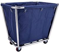 Chariot de service portable multifonction - Chariot à roulettes amovible avec roues universelles pour le transport du linge d'hôtel et une mobilité facile