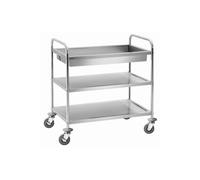 Chariot de service/transport TS210 2 plateaux + bac débarrassage G