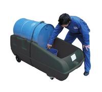 Chariot de soutirage en polyéthylène double paroi avec poignée de manutention - CEMO - 8528