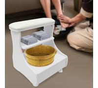 Chariot de spa portable, chariot cosmétique, pédicure, avec 4 roues, chariot de pédicure avec repose-pieds, portable, pour massage des pieds et soins des ongles, facile à utiliser dans le salon
