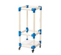 Chariot de Sport en PVC for Cerceau/Corde à Sauter, Support à roulettes, Organiseur Mobile for cerceaux de Gymnastique