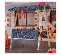 Chariot de stand avec auvent et table pour marchés extérieurs et foires artisanales