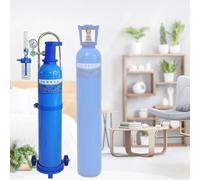 Chariot de stockage de bouteilles de gaz bleu, for bouteilles de 10/15/20L, 80/95/110cm, avec roues(20L 110cm 43 3/10)