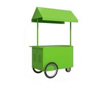 Chariot De Stockage Et D'affichage Grande Capacité, Vente Mobile Robuste En Fer Forgé, For Rues Piétonnes/quartier Commerciaux/lieux D'événements(Green,135cm/53.2in)