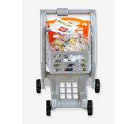 Chariot de supermarché et boîtes d'aliments factices multicolore TU