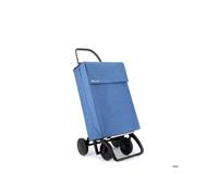 Chariot de supermarché - ROLSER - Jean Tweed - 4 Roues - Bleu - 43L Imperméable
