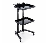 Chariot de table de tatouage portable pour artiste, plateau pliable avec roues - Plateau à instruments de coiffeur roulant