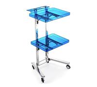Chariot de table de tatouage portable pour artiste, plateau pliable avec roues - Plateau à instruments de coiffeur roulant
