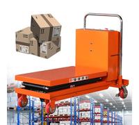 Chariot de table élévatrice hydraulique - Capacité de 158,8 kg, réglage manuel/électrique de la hauteur pour levage de charges lourdes dans différents paramètres - Design durable et efficace