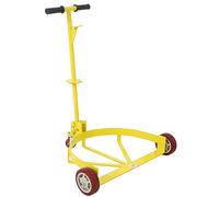 Chariot de tambour en acier, design robuste à 3 roues, capacité de 544,3 kg pour un transport facile des fûts de pétrole et des barils dans les environnements industriels