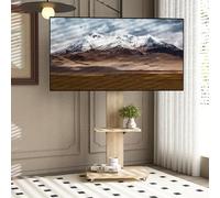 Chariot de télévision roulant pour téléviseurs LCD/LED/OLED/4K de 32 à 75 pouces à hauteur réglable avec roulettes verrouillables pour ordinateur portable/DVD VESA max 600 x 400 mm