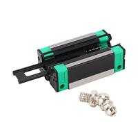 Chariot de Translation, Patin à Billes en Acier pour Glissière Linéaire | Construction en acier épaissi Contact 4 points Billes G10Z4 Auto-centrage Traitement antioxydant Démontage facile
