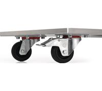 Chariot de transport STA galvanisé pour boîtes en aluminium 29 l-91l capacité totale 50kg